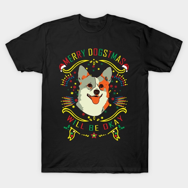 Merry Dogstmas Pet Lovers T-Shirt by jetaceoldtee